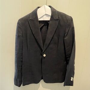 Maxmara Weekend Single Breasted partially lined linen blazer